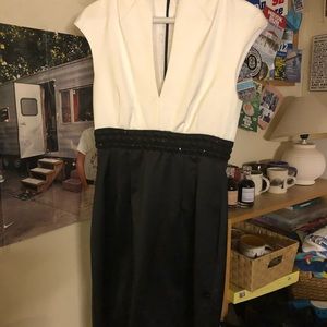 Trina Turk white and black dress worn once